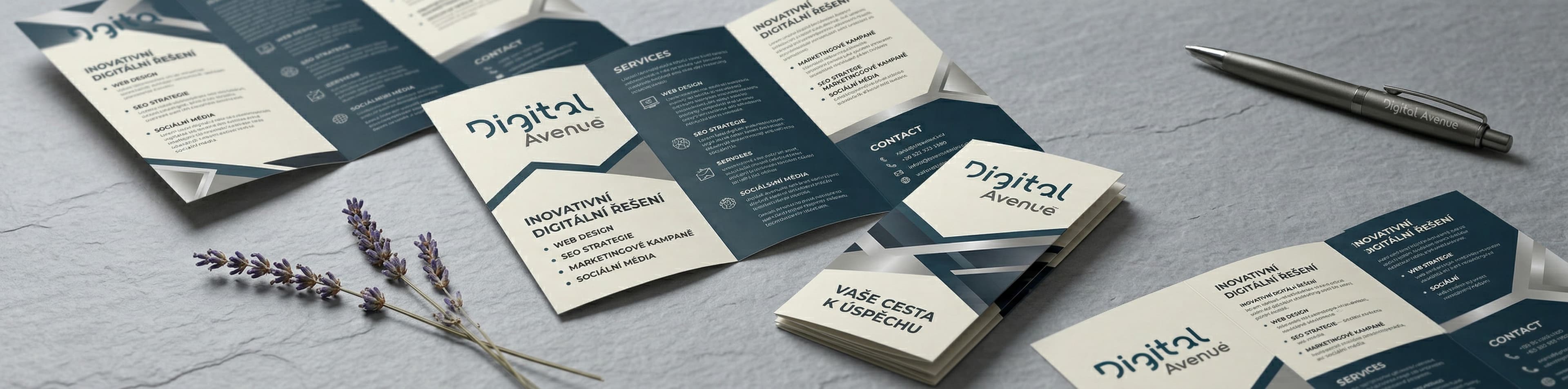 Tisk letáky skládané — profesionální tisková produkce | Digital Avenue